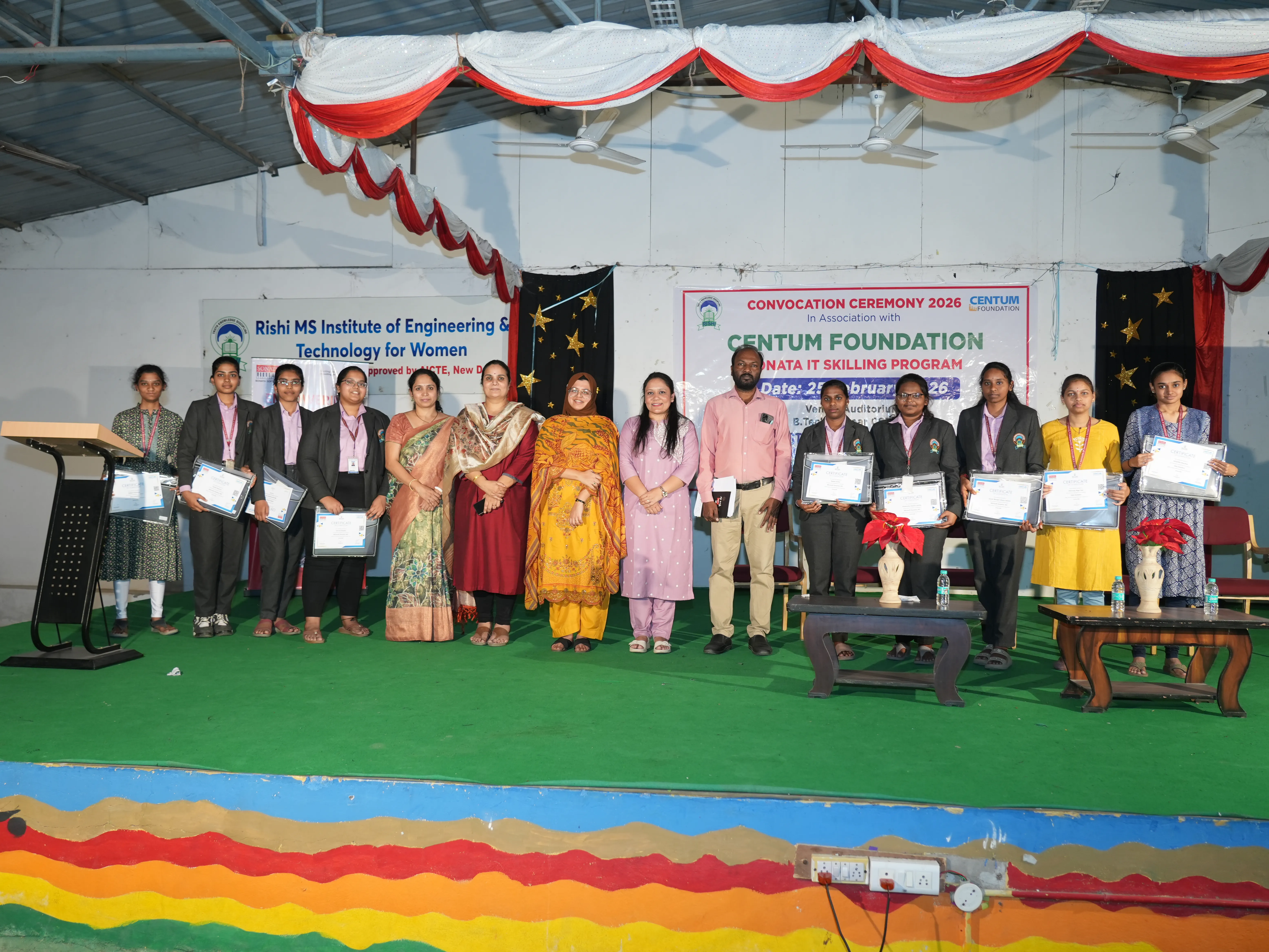 Convocation Ceremony of Sonata CSR through Centrum foundation for 4 th year students - RITW